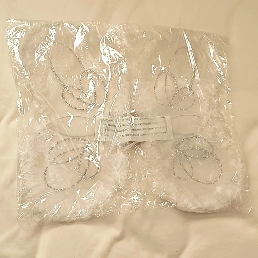 NEW White Heavenly Angel Wings and headband halo